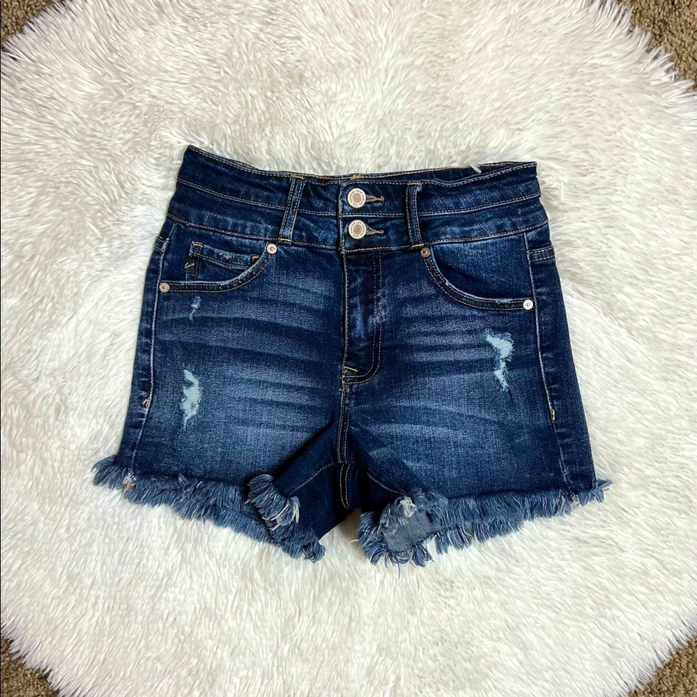 EUC KanCan Cutoff/Frayed Denim Shorts! Size 23.
